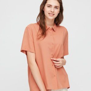 Uniqlo WOMEN RAYON SHORT-SLEEVE BLOUSE Size M